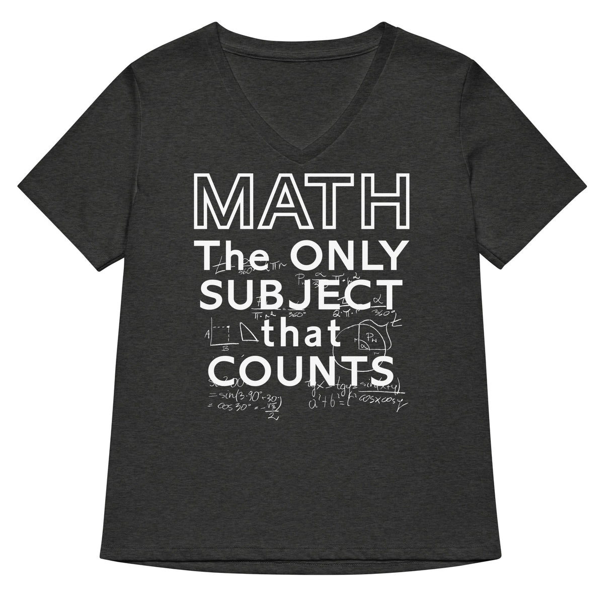 Math The Only Subject That Counts Women's V-Neck Tee product image 3