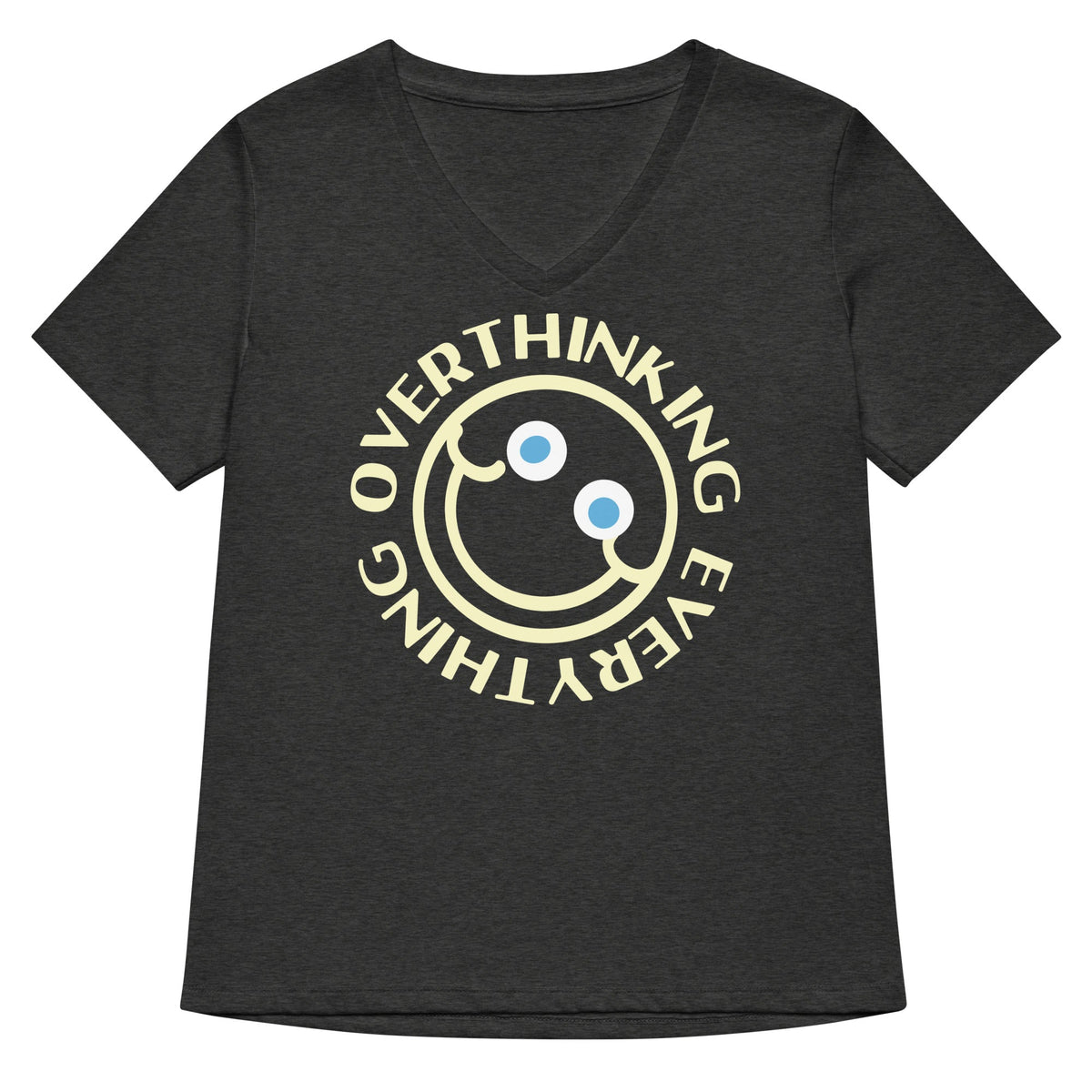 Overthinking Everything Women's V-Neck Tee product image 4