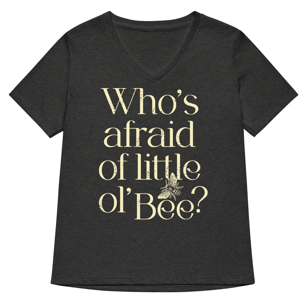Who's Afraid Of Little Ol' Bee? Women's V-Neck Tee product image 3