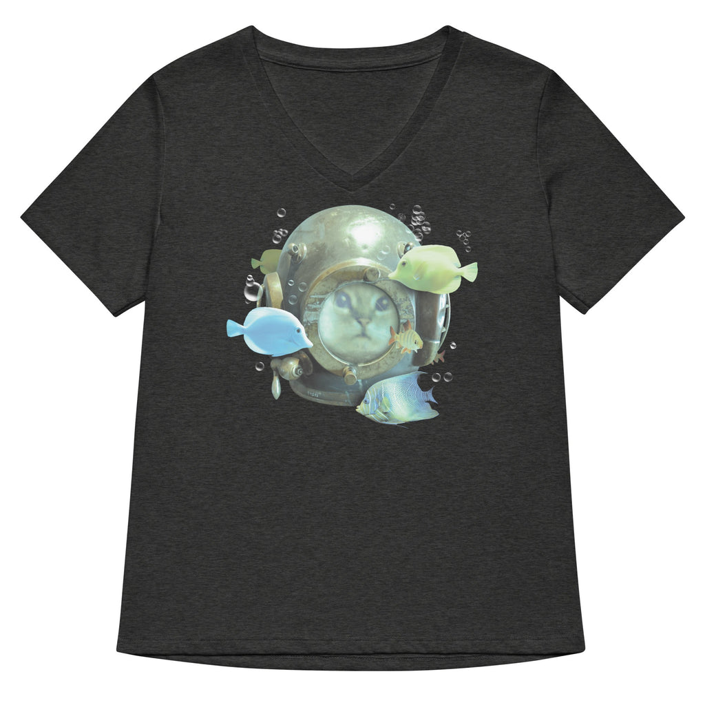 20,000 Purrrs Under The Sea Women's V-Neck Tee product image 3
