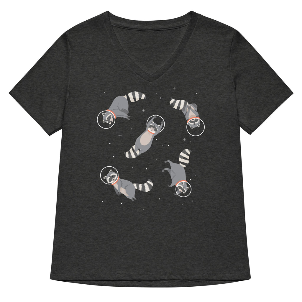 Raccoons In Space Women's V-Neck Tee product image 3