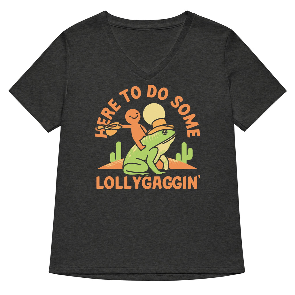Here To Do Some Lollygaggin Women's V-Neck Tee product image 3