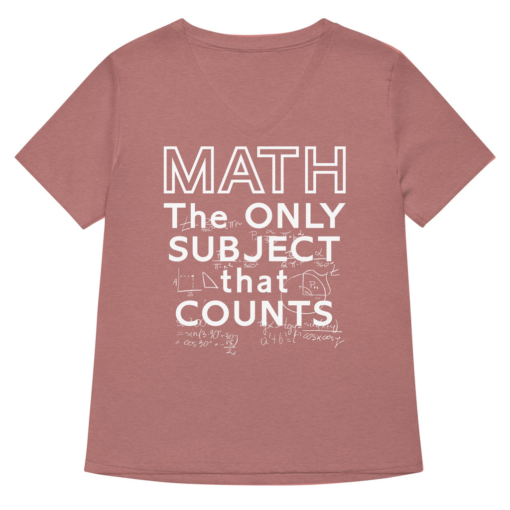 Math The Only Subject That Counts Women's V-Neck Tee product image 5