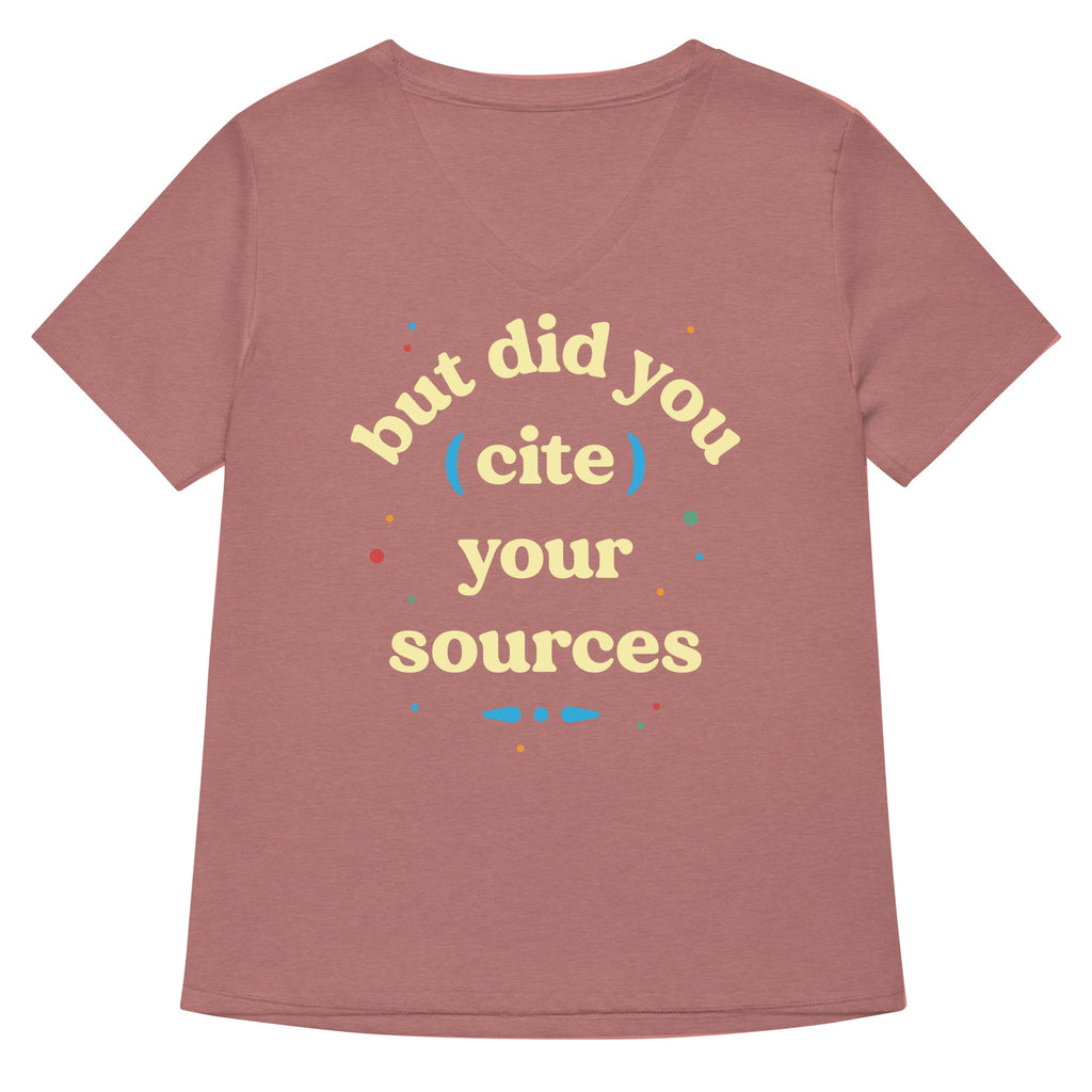 But Did You Cite Your Sources Women's V-Neck Tee product image 5