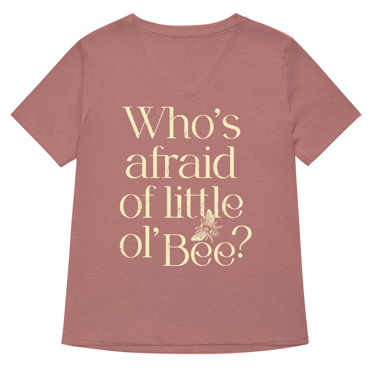Who's Afraid Of Little Ol' Bee? Women's V-Neck Tee product image 5