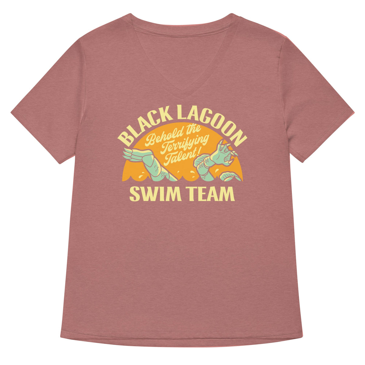Black Lagoon Swim Team Women's V-Neck Tee product image 5