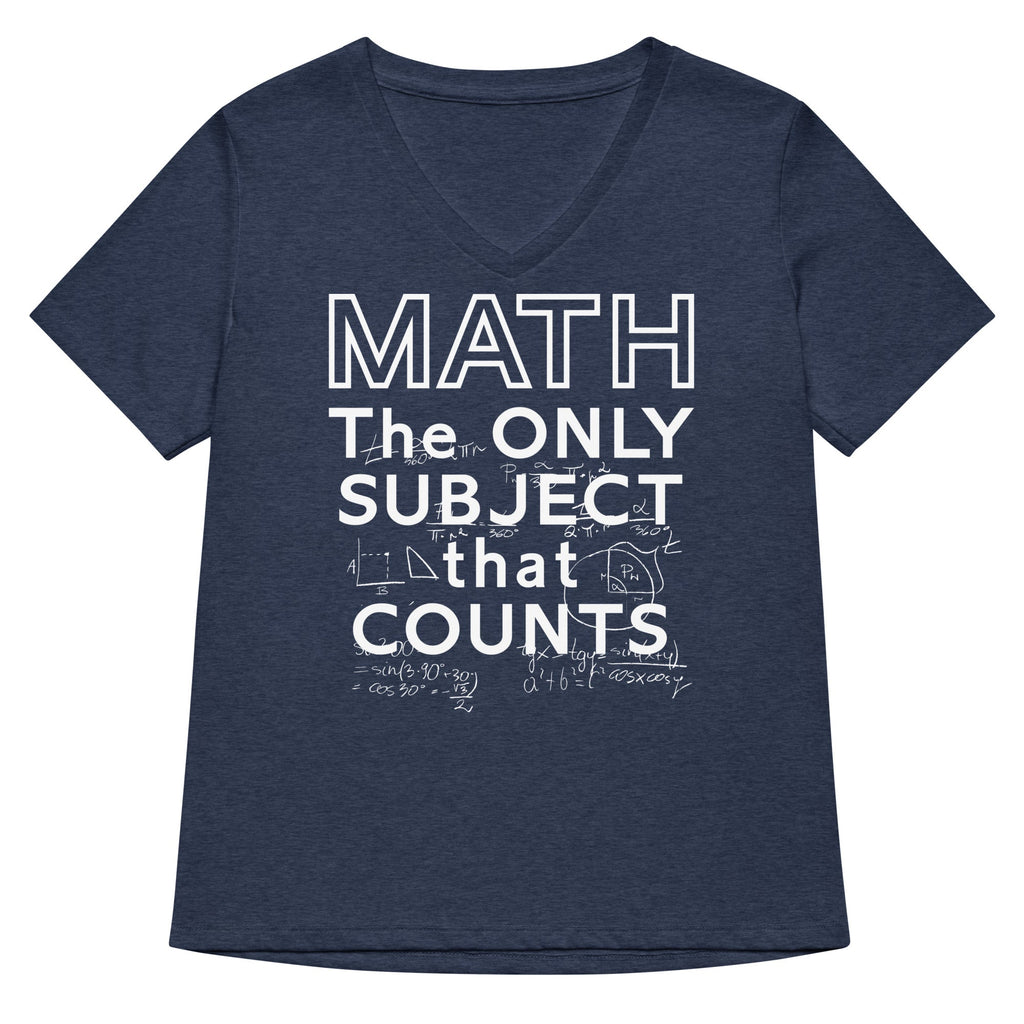 Math The Only Subject That Counts Women's V-Neck Tee product image 1