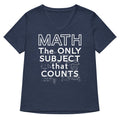 Math The Only Subject That Counts Women's V-Neck Tee product image 1