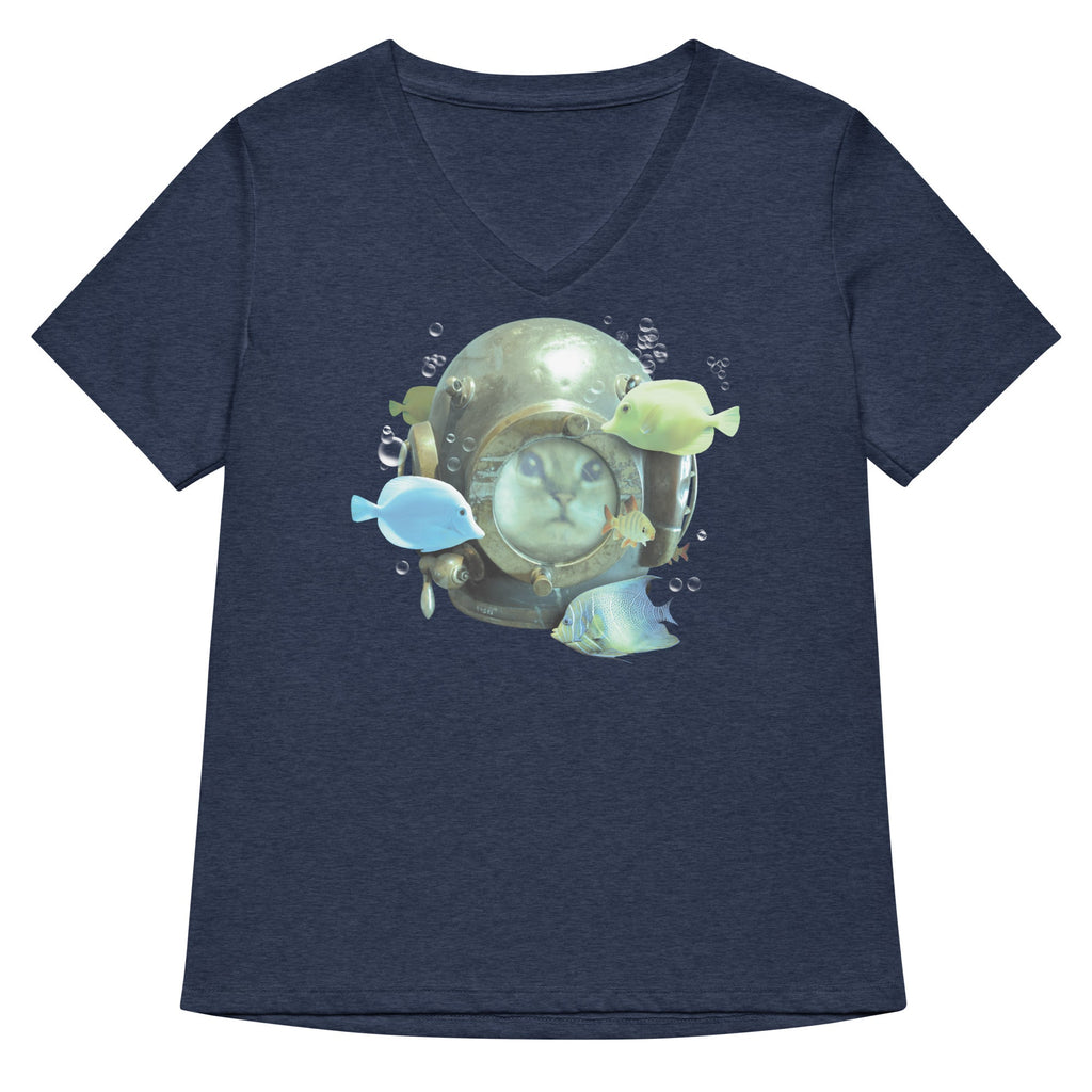 20,000 Purrrs Under The Sea Women's V-Neck Tee product image 2