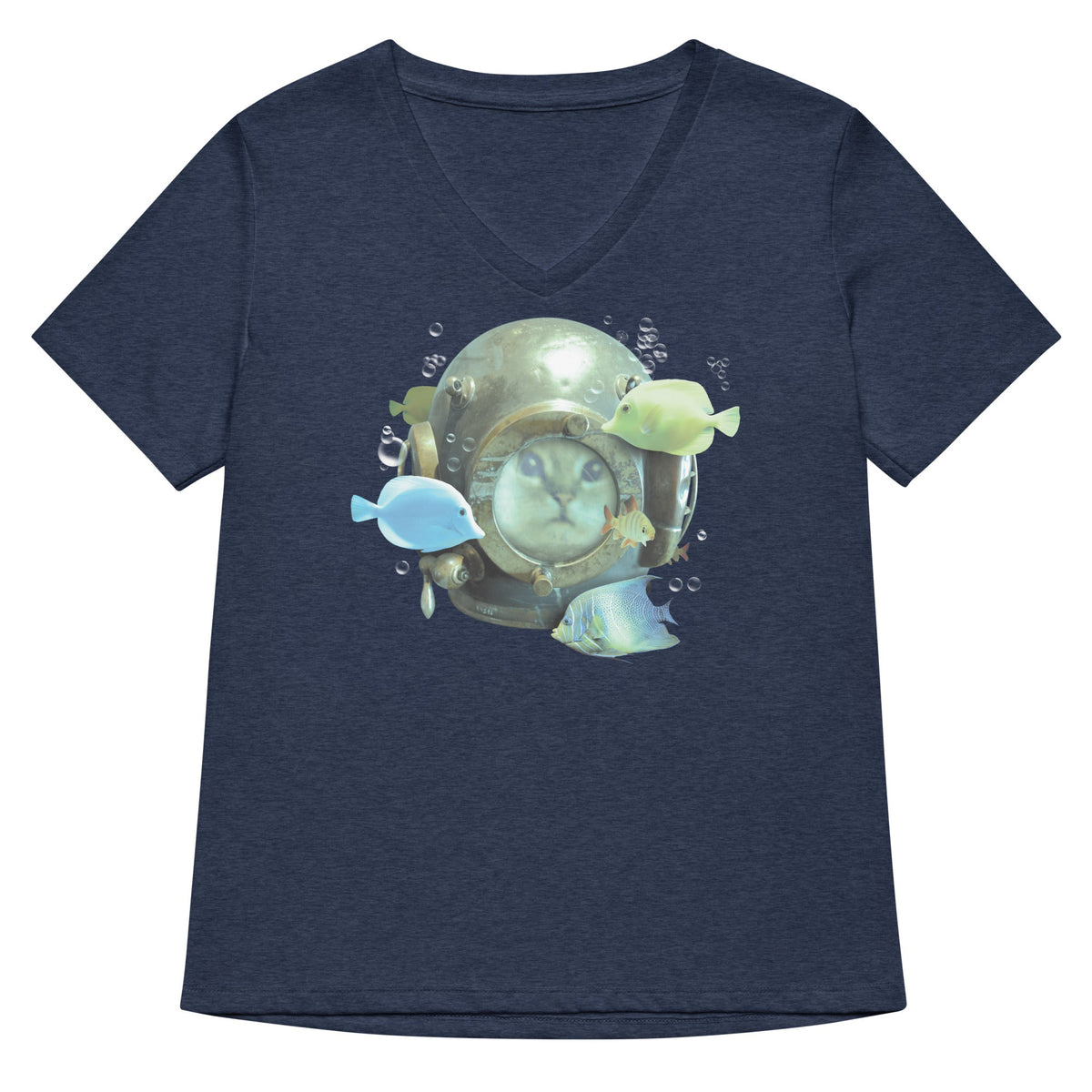 20,000 Purrrs Under The Sea Women's V-Neck Tee product image 2