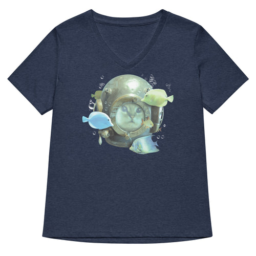 20,000 Purrrs Under The Sea Women's V-Neck Tee product image 2