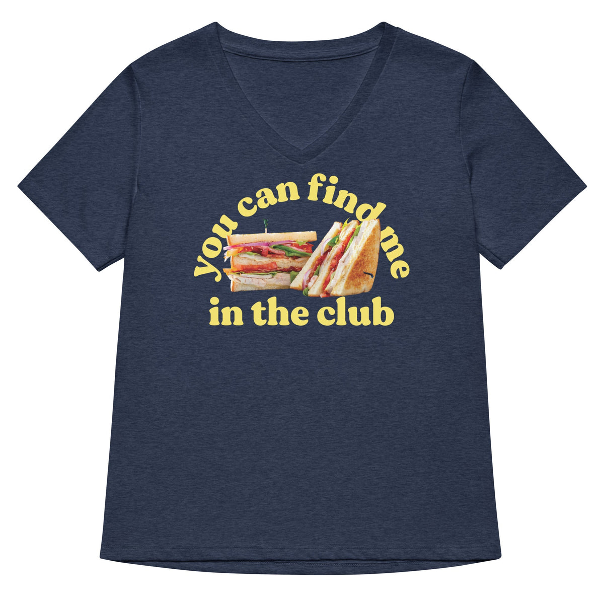 You Can Find Me In The Club Women's V-Neck Tee product image 3