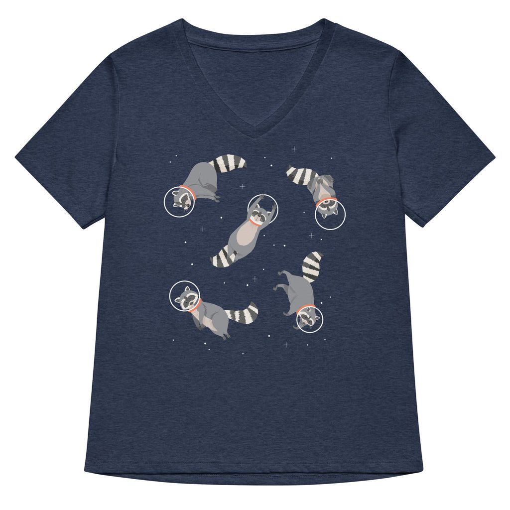 Raccoons In Space Women's V-Neck Tee product image 2