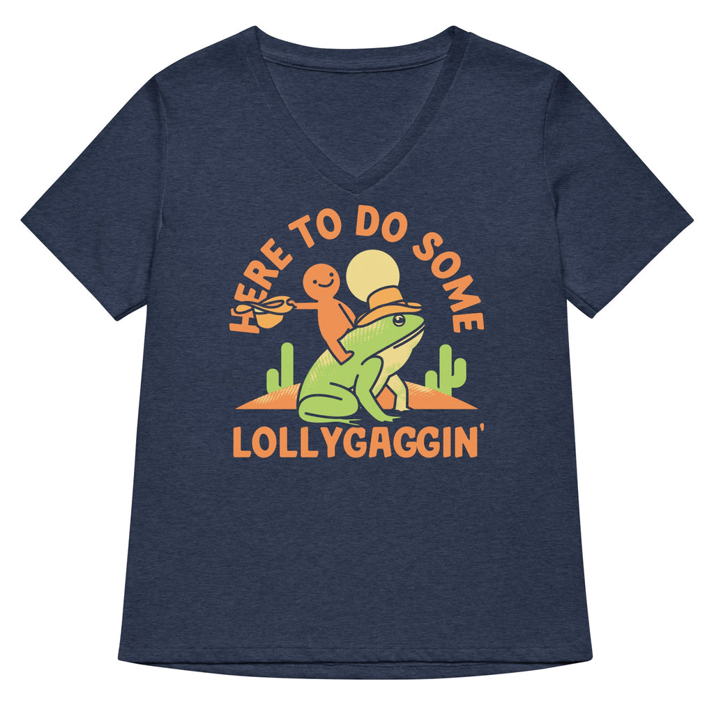 Here To Do Some Lollygaggin Women's V-Neck Tee product image 1
