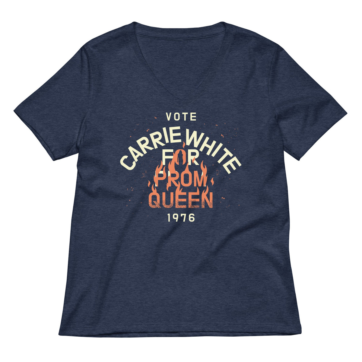 Vote Carrie White For Prom Queen Women's V-Neck Tee product image 2