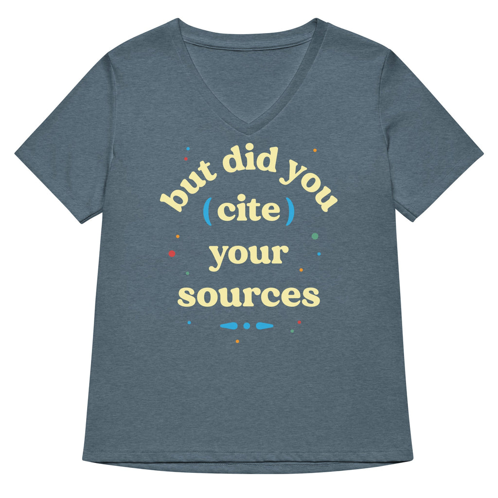 But Did You Cite Your Sources Women's V-Neck Tee product image 4