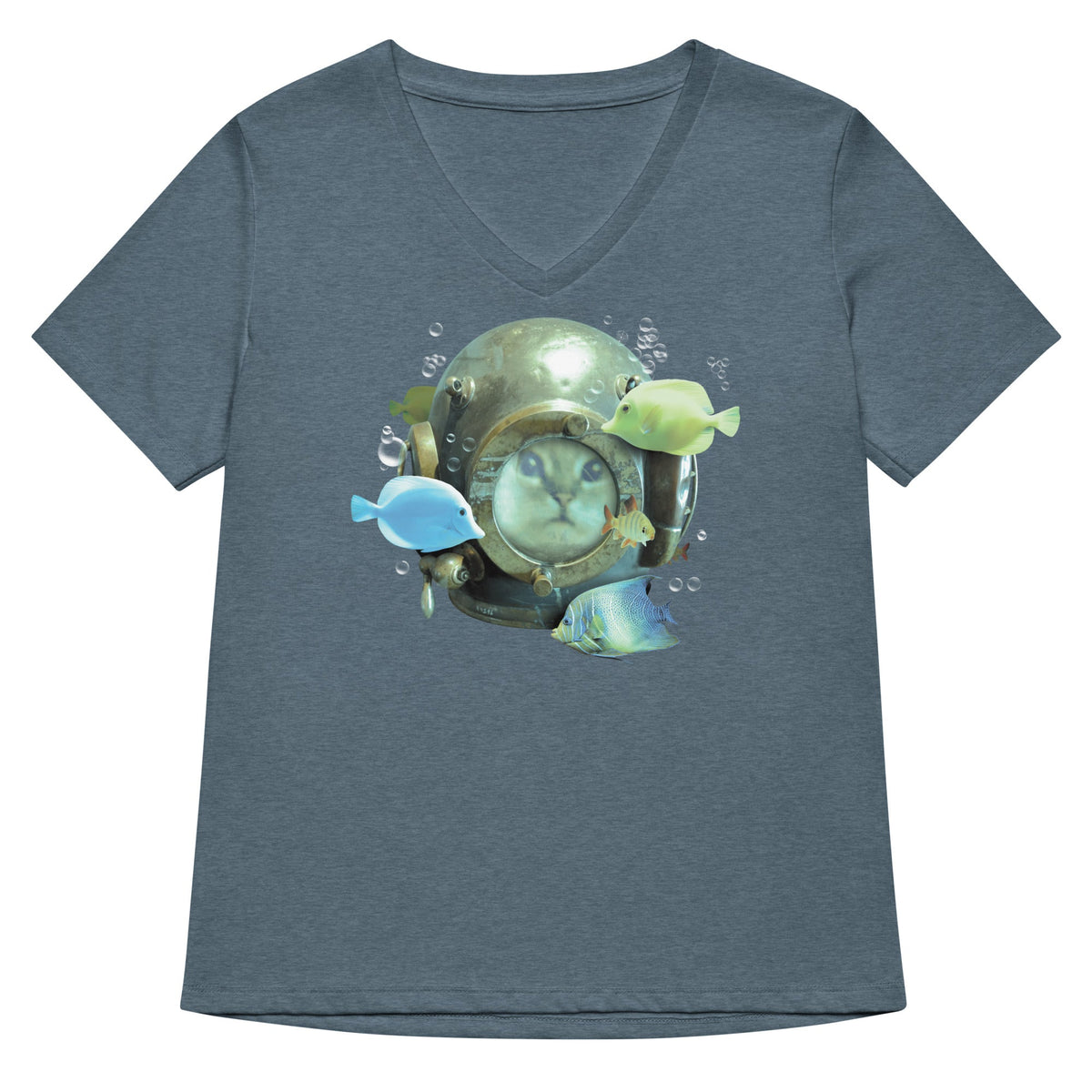 20,000 Purrrs Under The Sea Women's V-Neck Tee product image 4