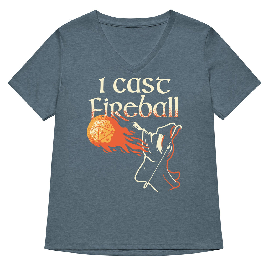 I Cast Fireball Women's V-Neck Tee product image 4