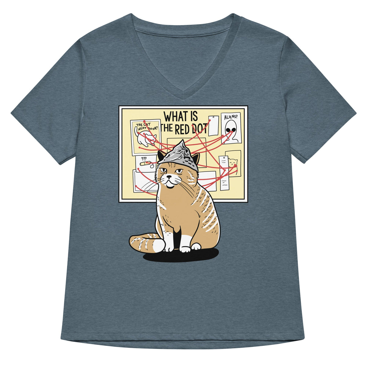 What Is The Red Dot? Women's V-Neck Tee product image 1