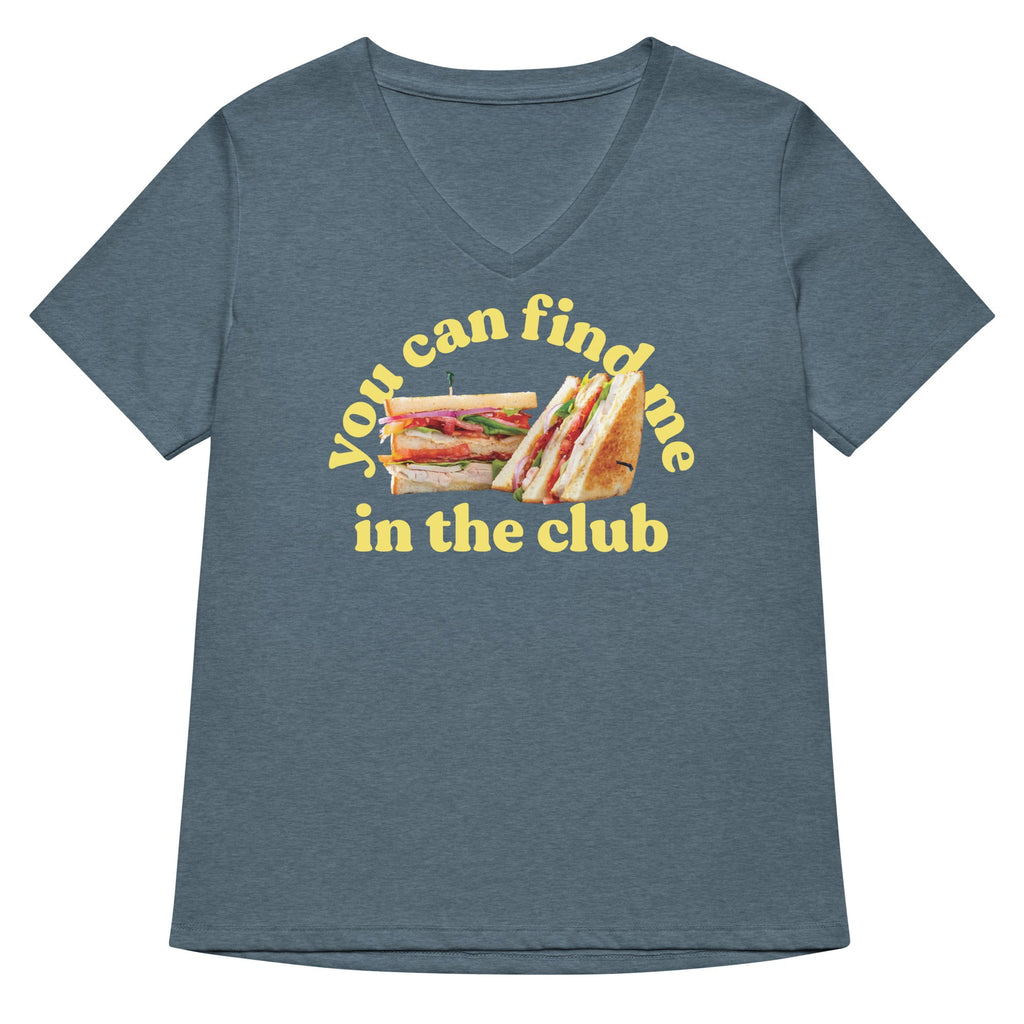 You Can Find Me In The Club Women's V-Neck Tee product image 1