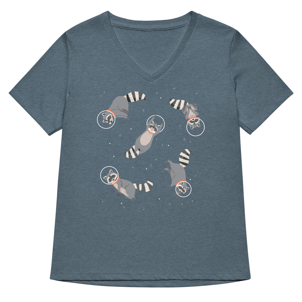 Raccoons In Space Women's V-Neck Tee product image 4