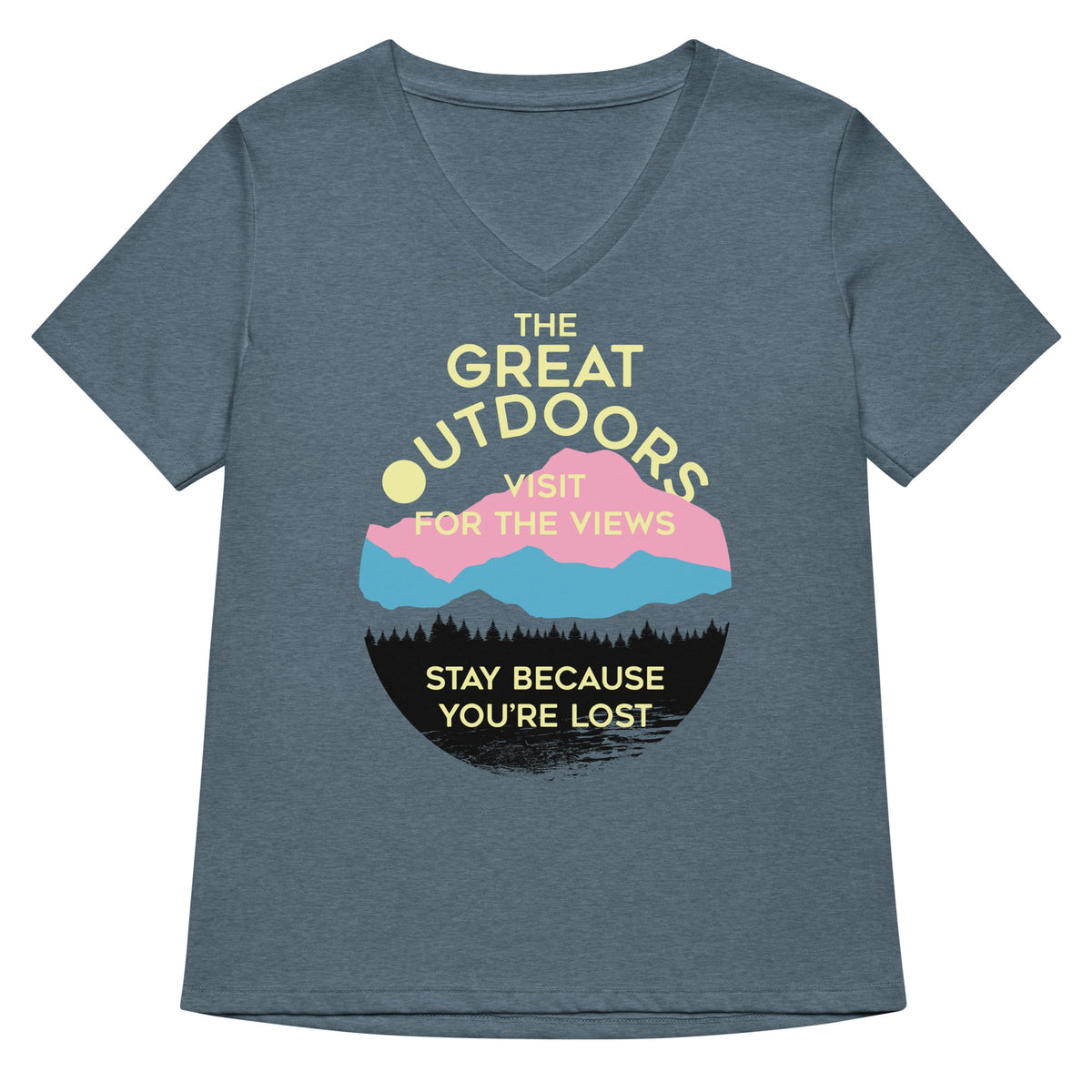 The Great Outdoors Women's V-Neck Tee product image 1