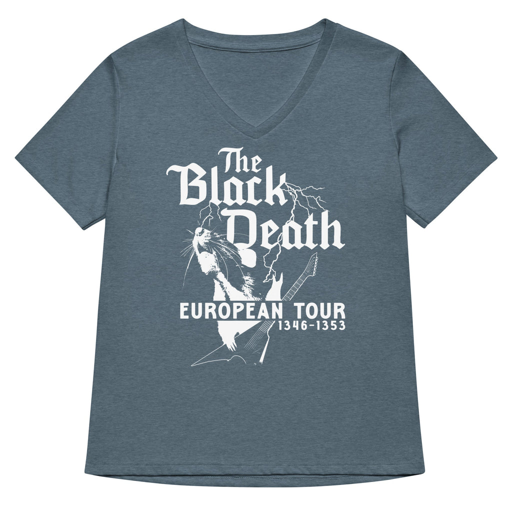 The Black Death European Tour Women's V-Neck Tee product image 4