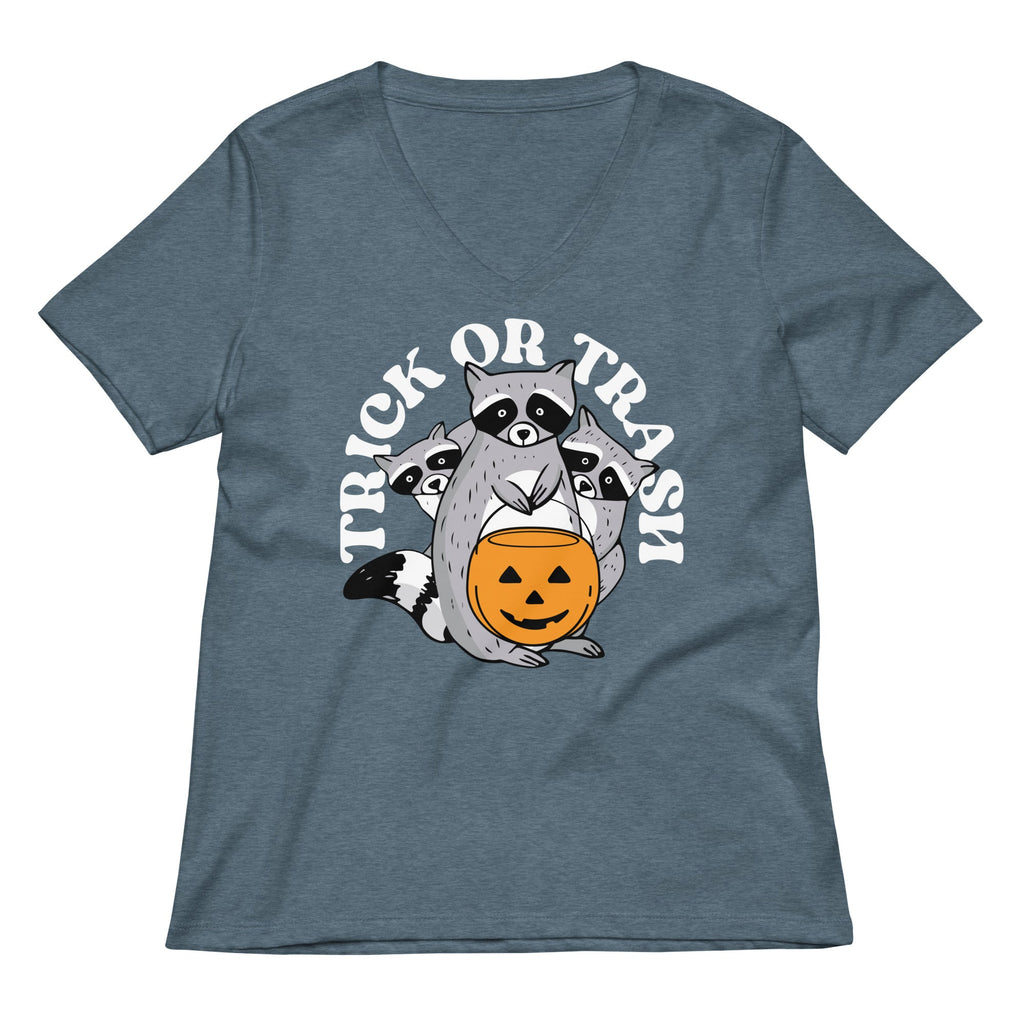 Trick Or Trash Women's V-Neck Tee product image 1