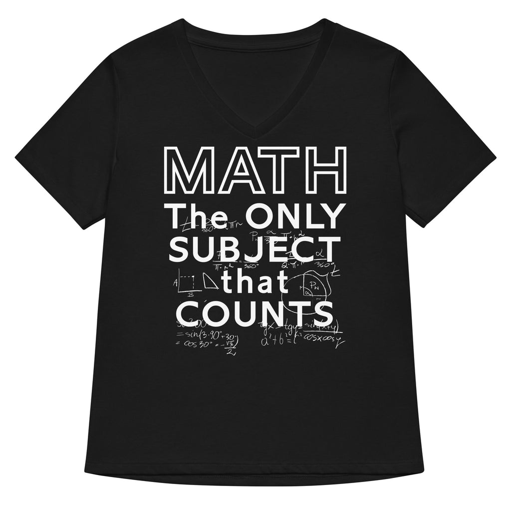 Math The Only Subject That Counts Women's V-Neck Tee product image 2