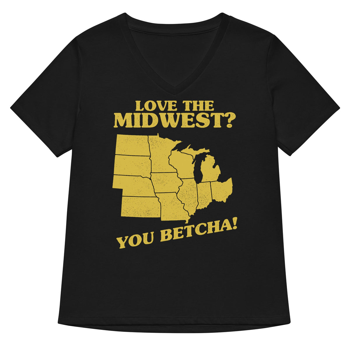 Love The Midwest? You Betcha! Women's V-Neck Tee product image 4