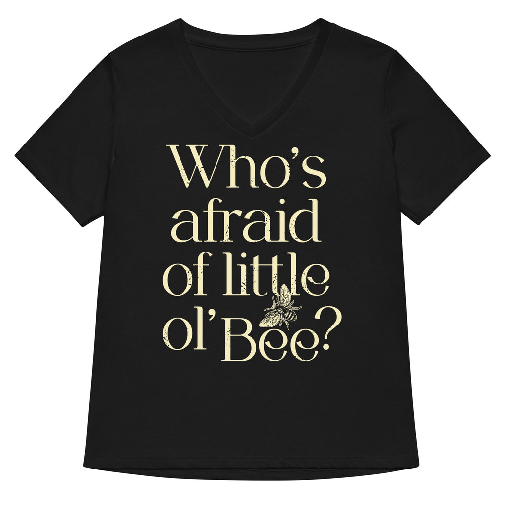 Who's Afraid Of Little Ol' Bee? Women's V-Neck Tee product image 1