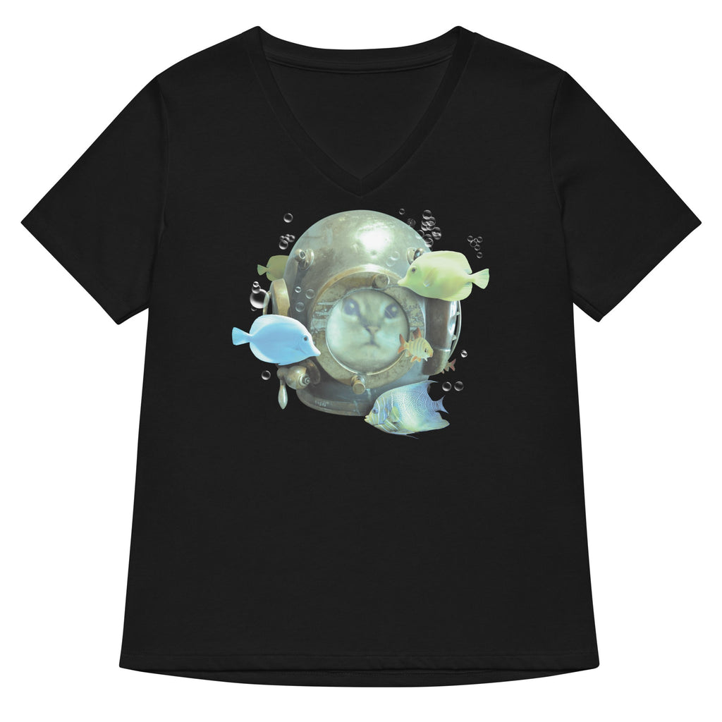 20,000 Purrrs Under The Sea Women's V-Neck Tee product image 1