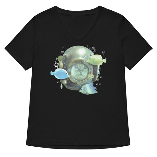 20,000 Purrrs Under The Sea Women's V-Neck Tee product image 1