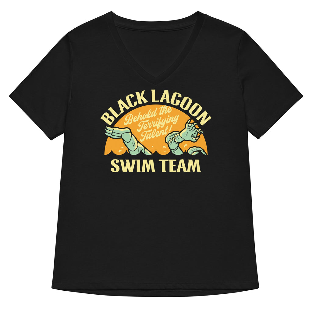 Black Lagoon Swim Team Women's V-Neck Tee product image 2