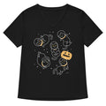 Cat Halloween In Space Women's V-Neck Tee product image 1
