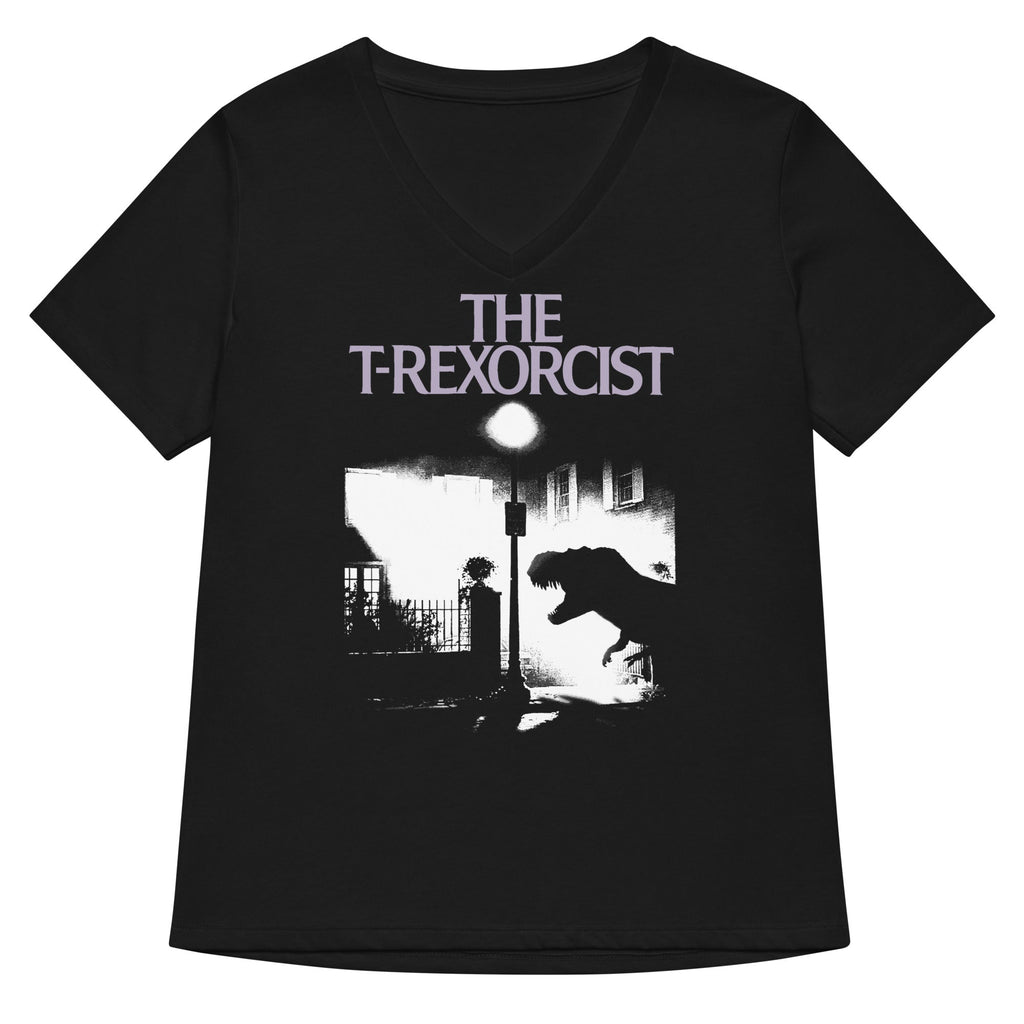 The T-Rexorcist Women's V-Neck Tee product image 1