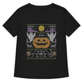 Ugly Halloween Sweater Women's V-Neck Tee product image 1