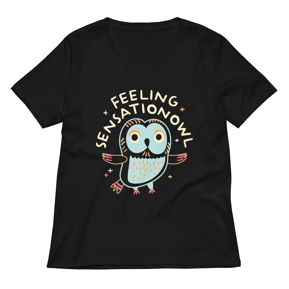 Feeling Sensationowl Women's V-Neck Tee product image 2