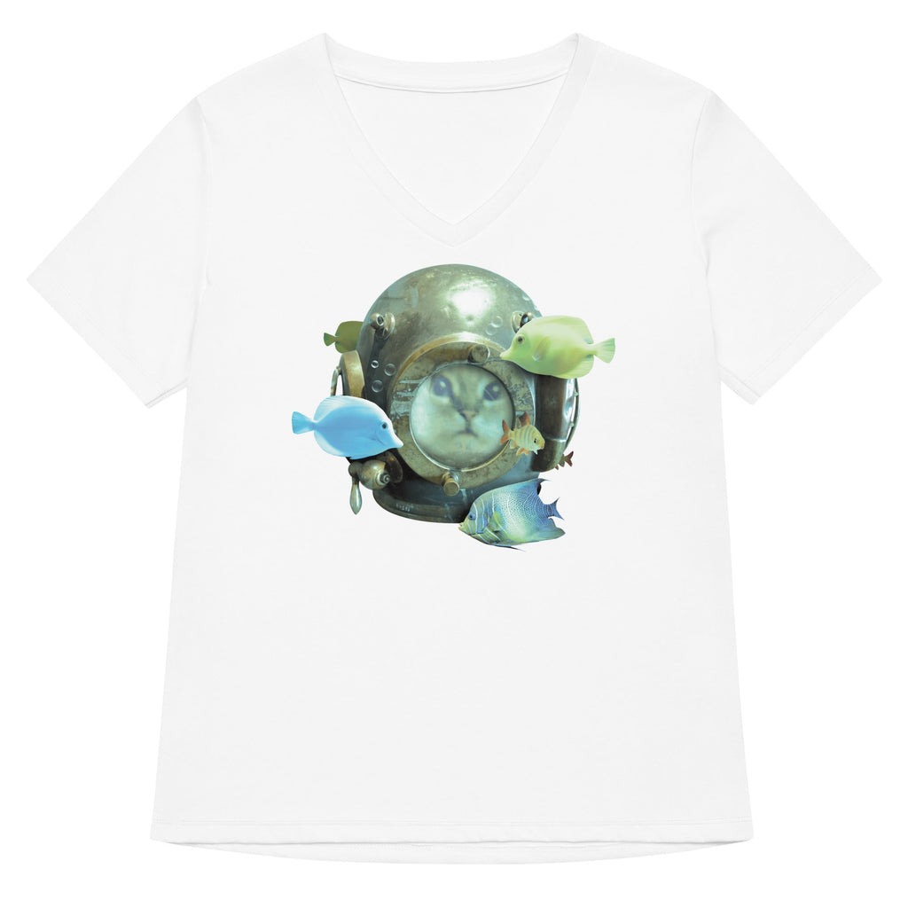 20,000 Purrrs Under The Sea Women's V-Neck Tee product image 6