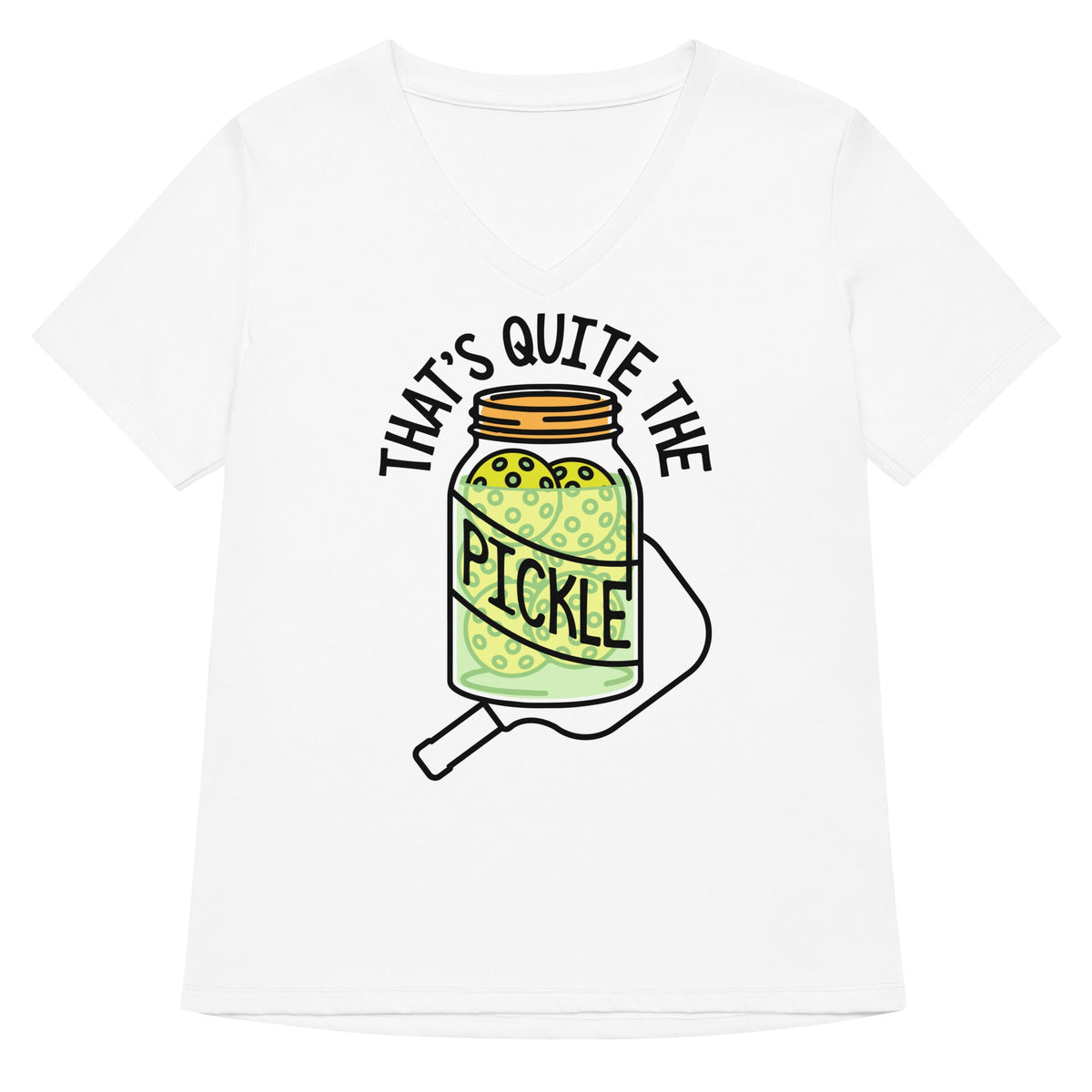 That's Quite The Pickle Women's V-Neck Tee product image 3
