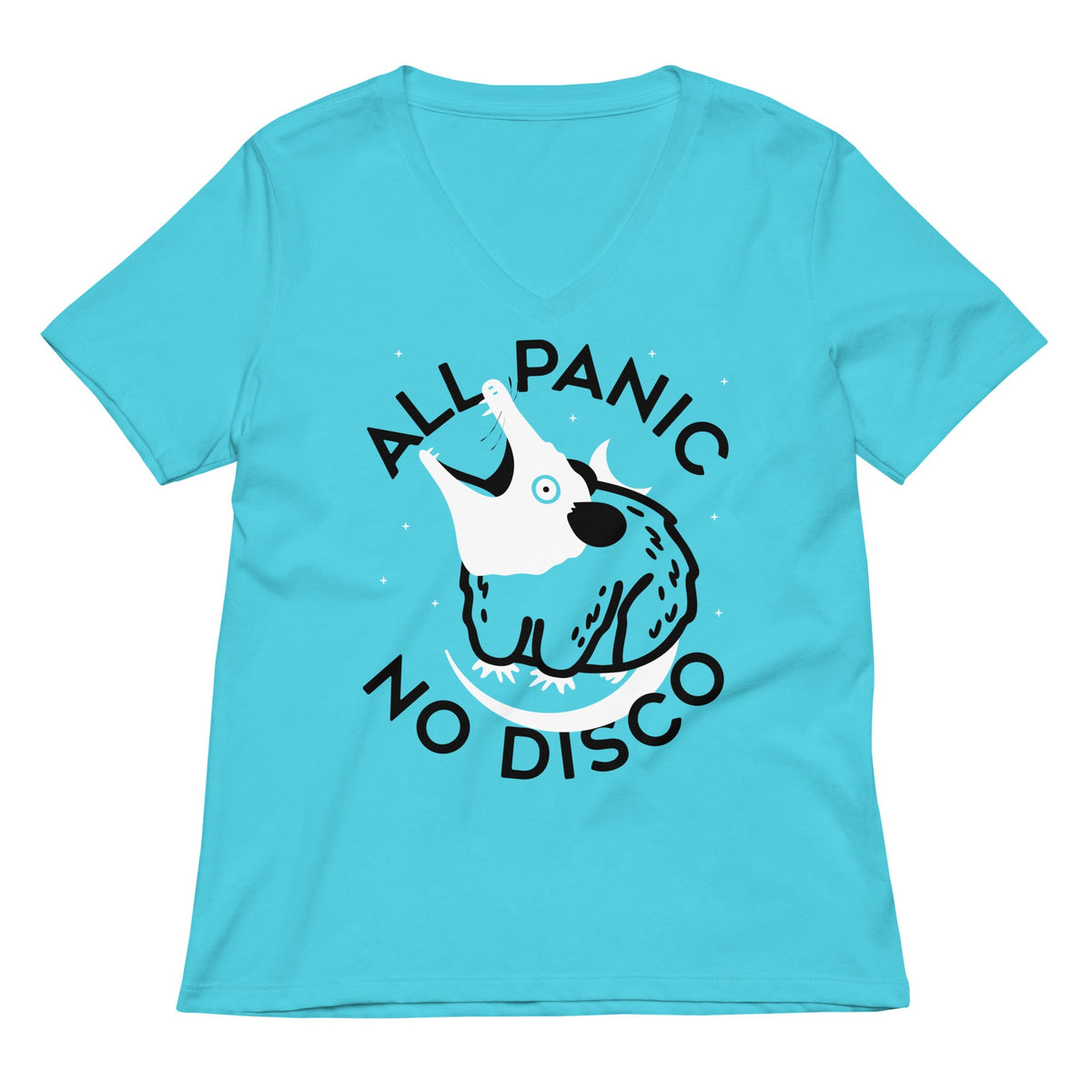 All Panic No Disco Women's V-Neck Tee product image 4