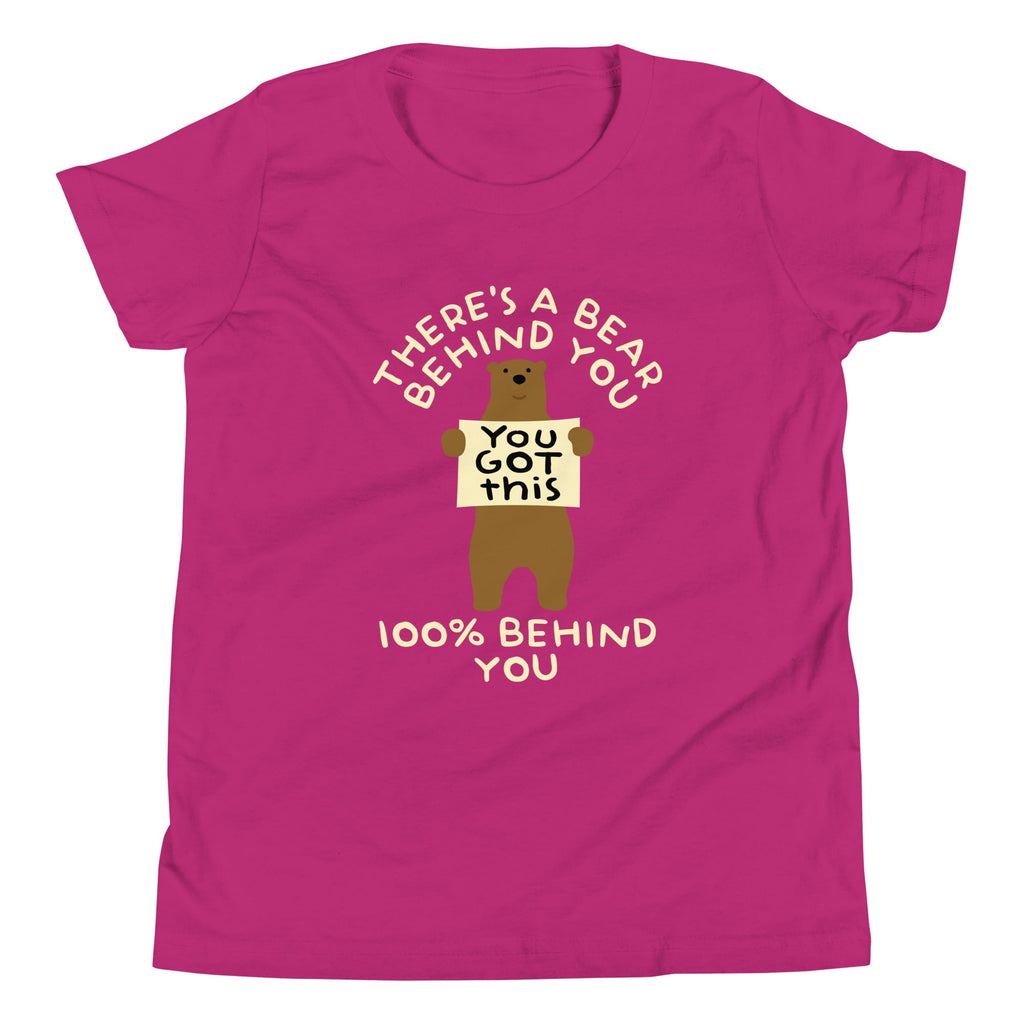 There's A Bear Behind You, 100% Kid's Youth Tee product image 5