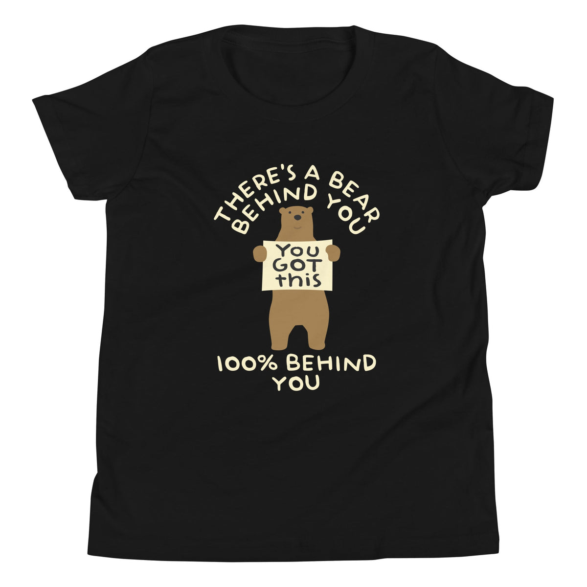There's A Bear Behind You, 100% Kid's Youth Tee product image 2