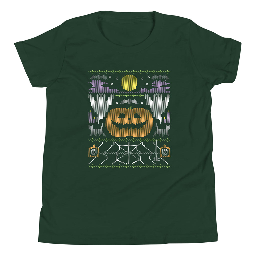 Ugly Halloween Sweater Kid's Youth Tee product image 4