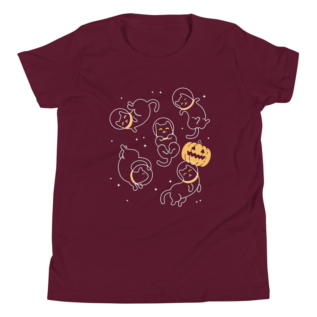 Cat Halloween In Space Kid's Youth Tee product image 3