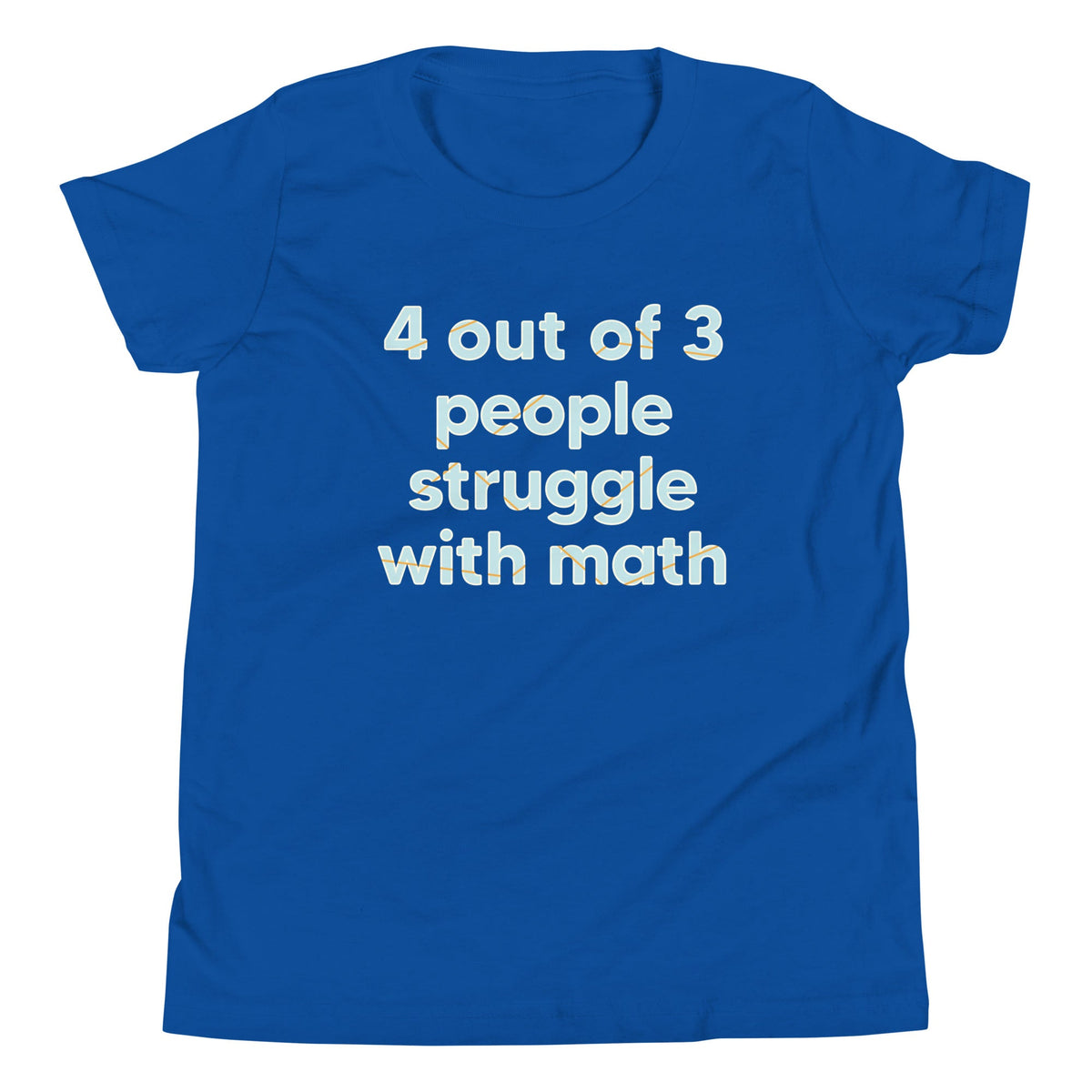 4 Out Of 3 People Struggle With Math Kid's Youth Tee product image 5