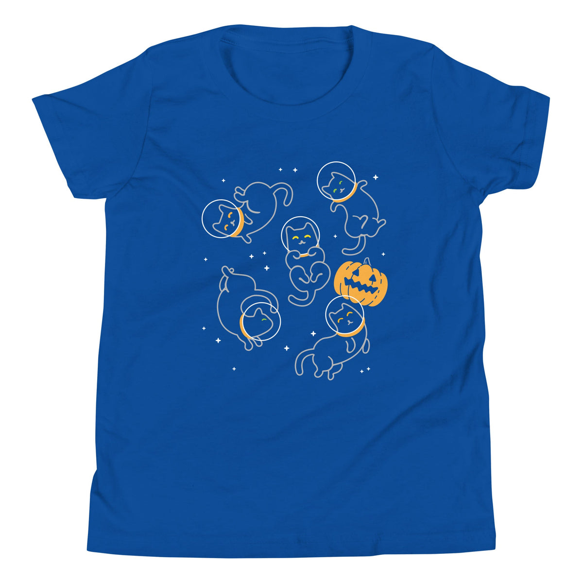 Cat Halloween In Space Kid's Youth Tee product image 5